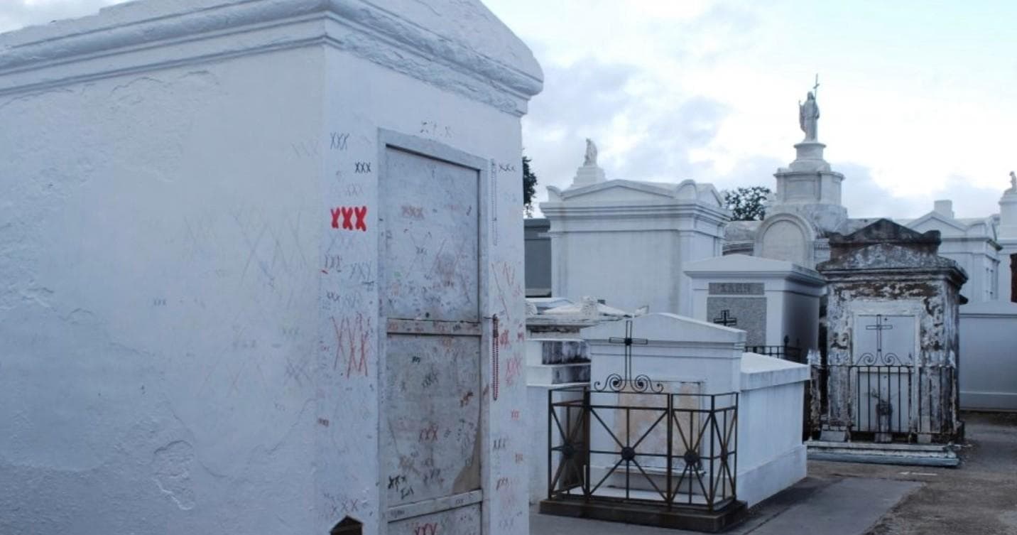 Above-ground tombs in historic New Orleans cemetery