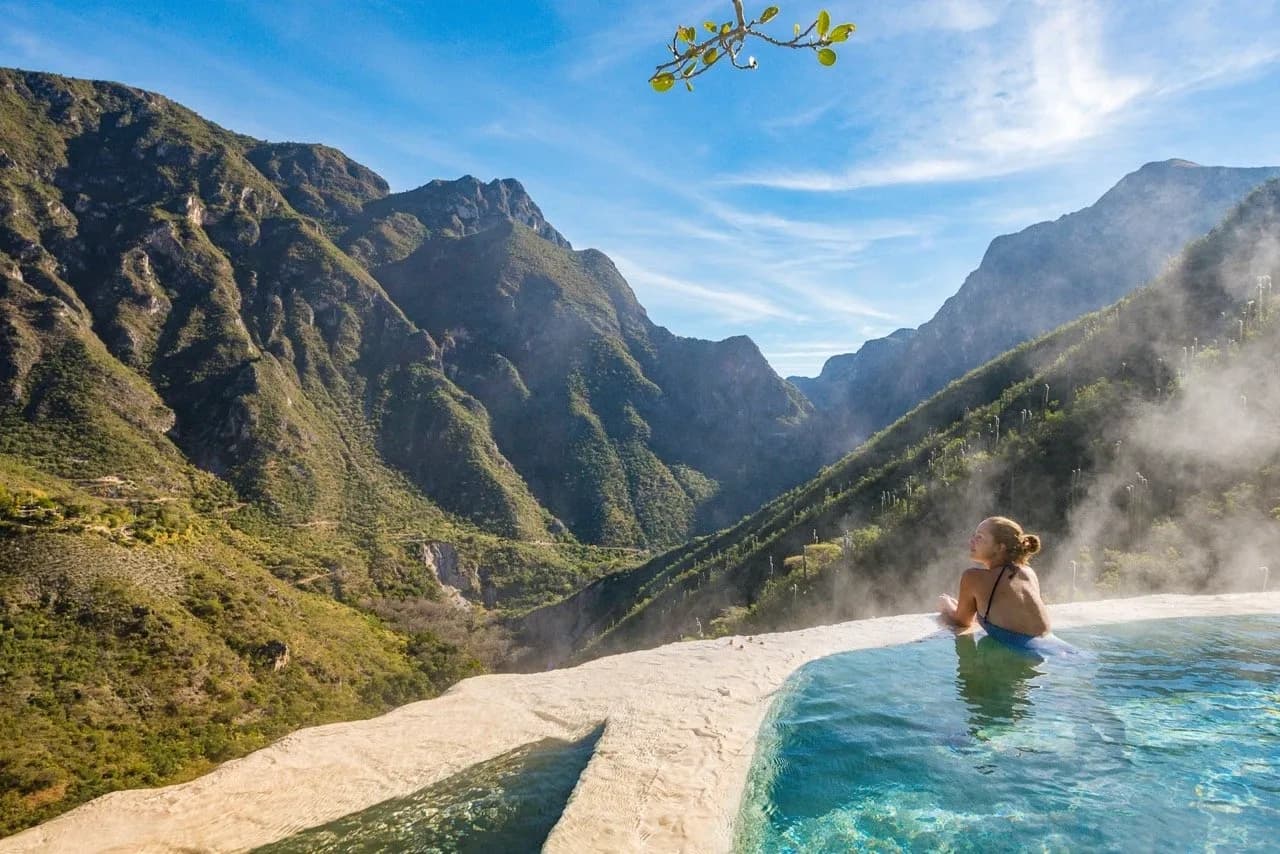 Water Activities & Hot Springs at Tolantongo Grutas with Estigo Tours