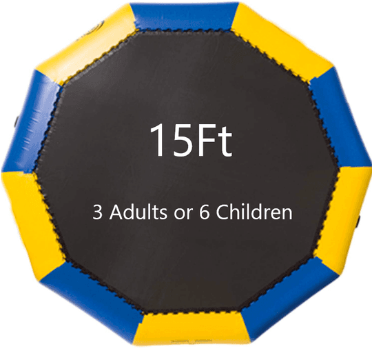 15ft inflatable water trampoline for lakes and beaches