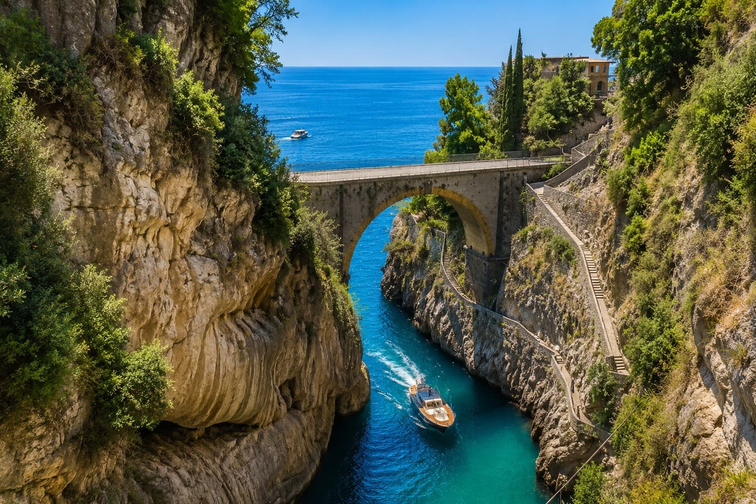 Sail the Amalfi Coast: Private Grand Tour from Castellammare di Stabia