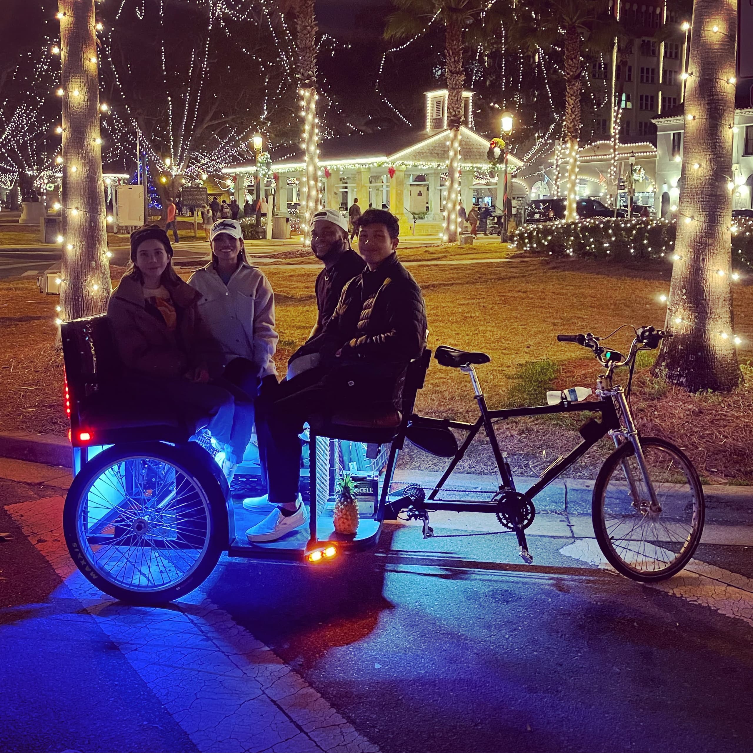 Explore Saint Augustine’s Nights of Lights by Pedicab: A Magical Holiday Experience