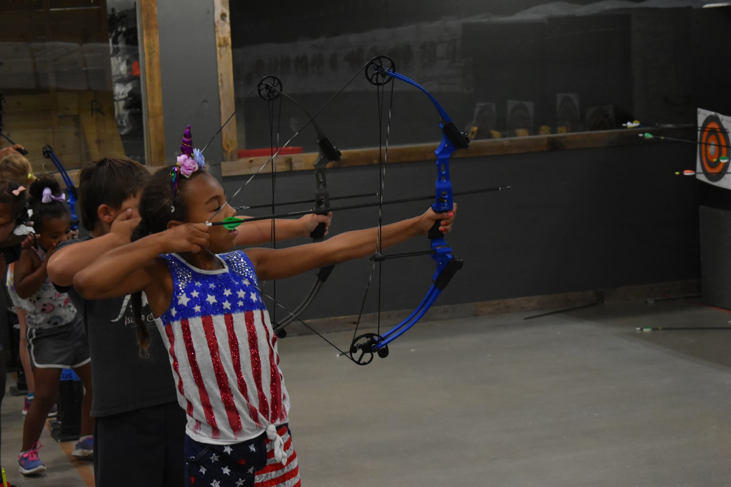 Indoor Archery Action at Cinnamon Creek Ranch, Texas