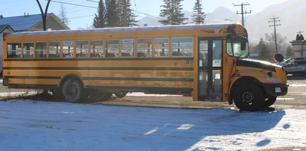 Group Adventures on a 32 Seater School Bus in Fernie