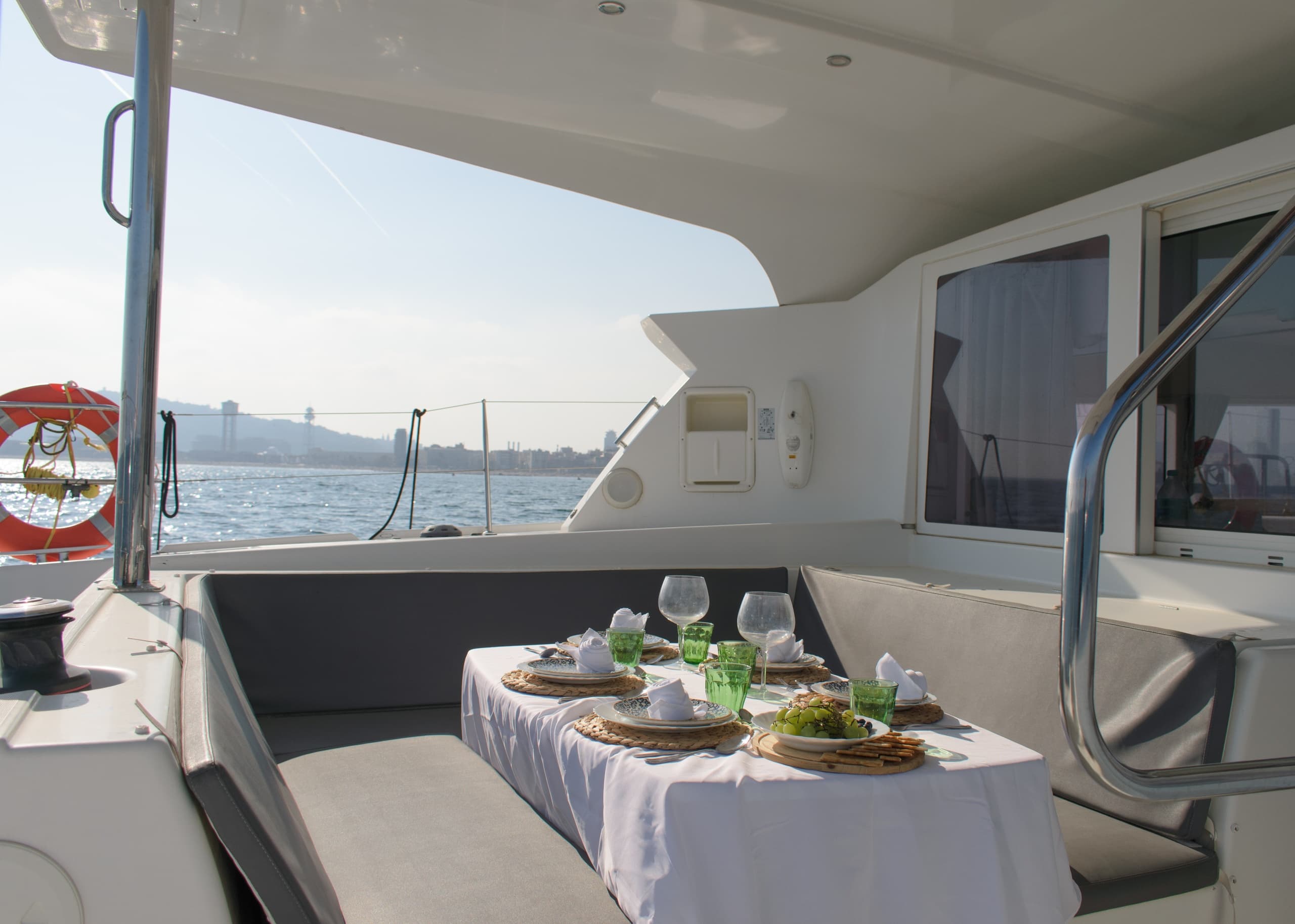 Catamaran Paella Dinner in Barcelona: Sunset Cruise on the Mediterranean photo 1