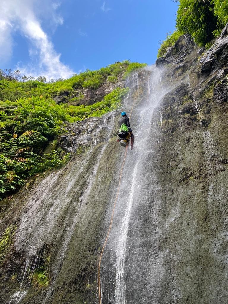 Canyoning Adventure at Ilhéus Médio in Ribeira da Cruz