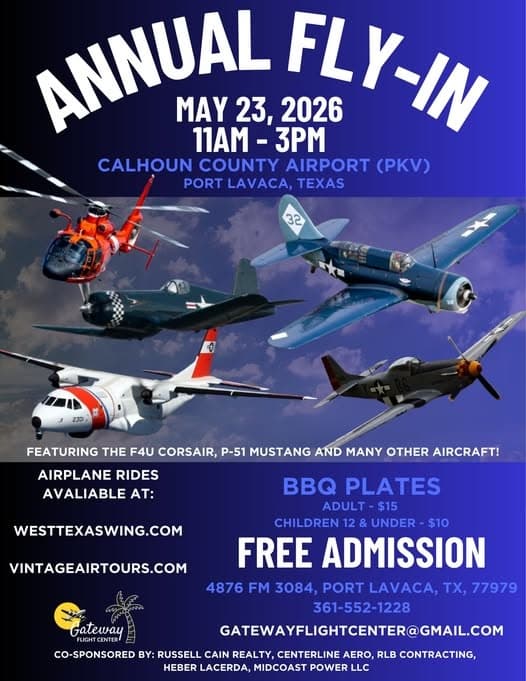 Take the Controls: Port Lavaca Fly-In Vintage WWII Flights Over the Texas Coast photo 1