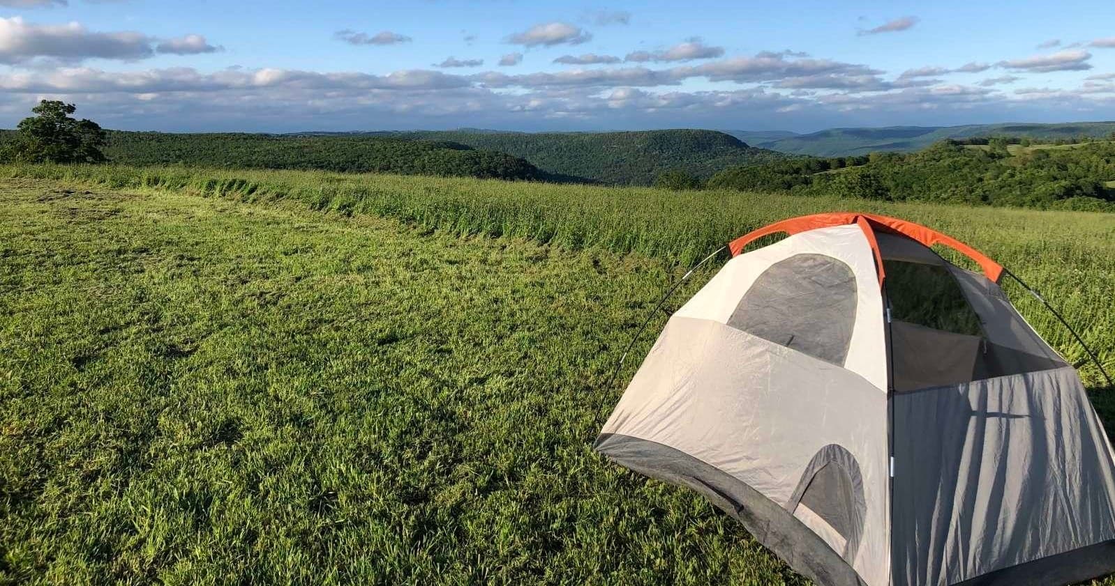Primitive Camping at Meadow View Camp A with Wilderness Rider Buffalo Ranch