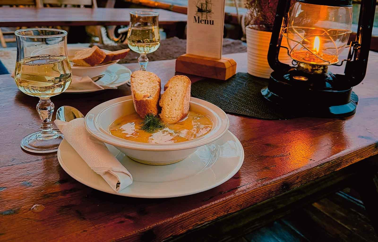 Oslo Winter Harbor Dining with Norway Yacht Charter