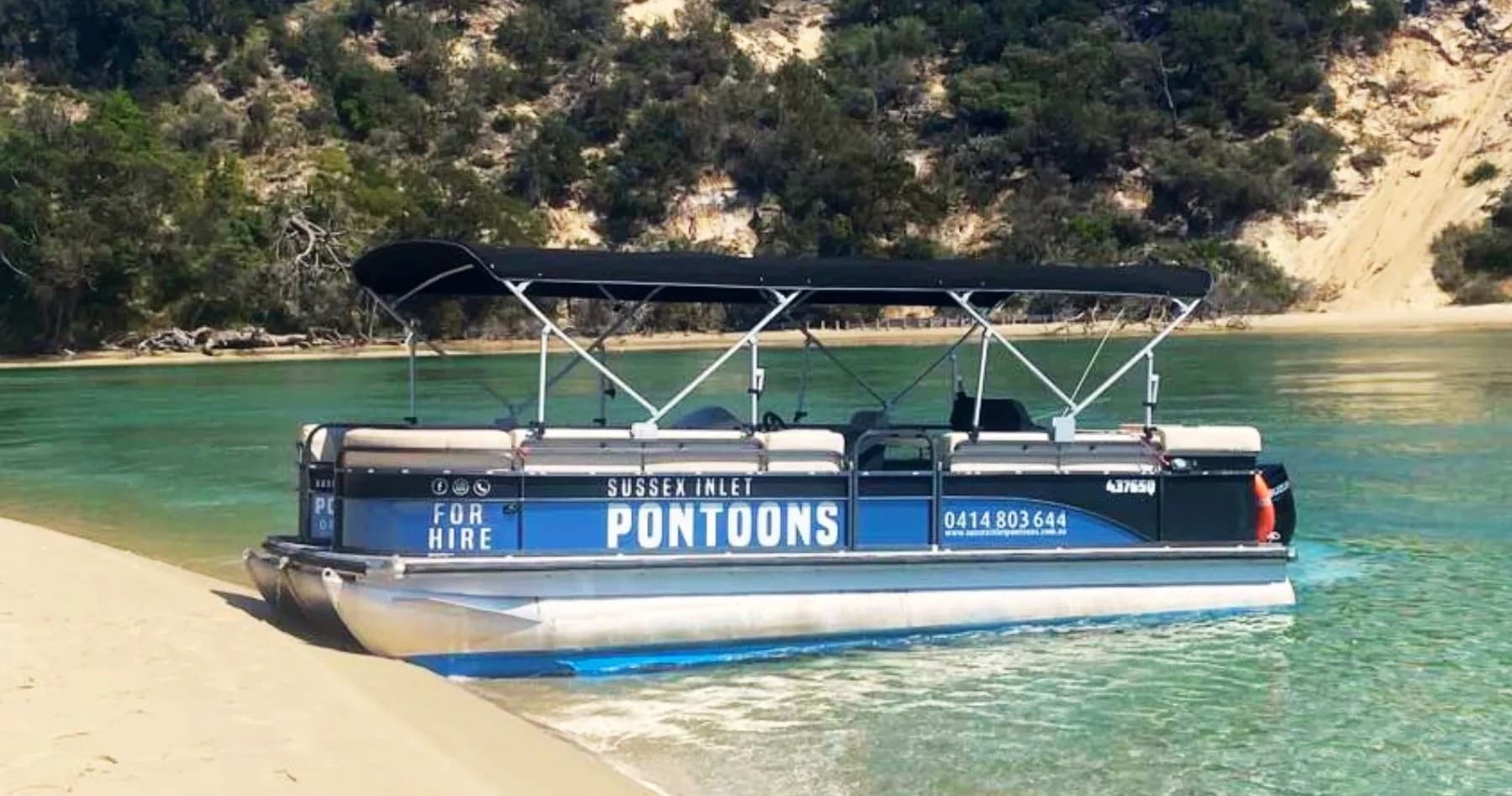 Explore Sussex Inlet’s Scenic Waterways Aboard the Full Shade Pontoon