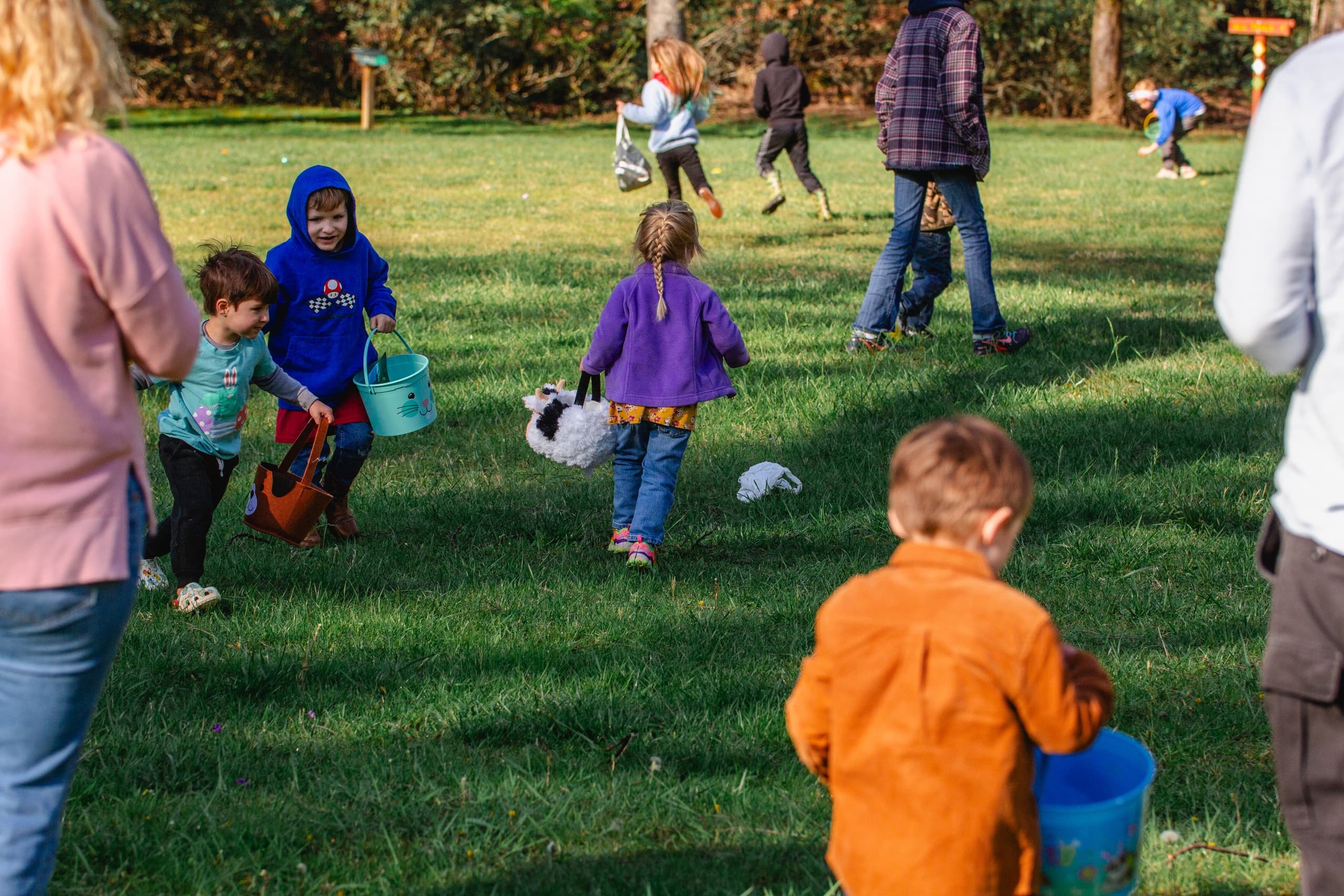 Family Easter Egg Hunt at Project Chimps Sanctuary in Morganton, GA