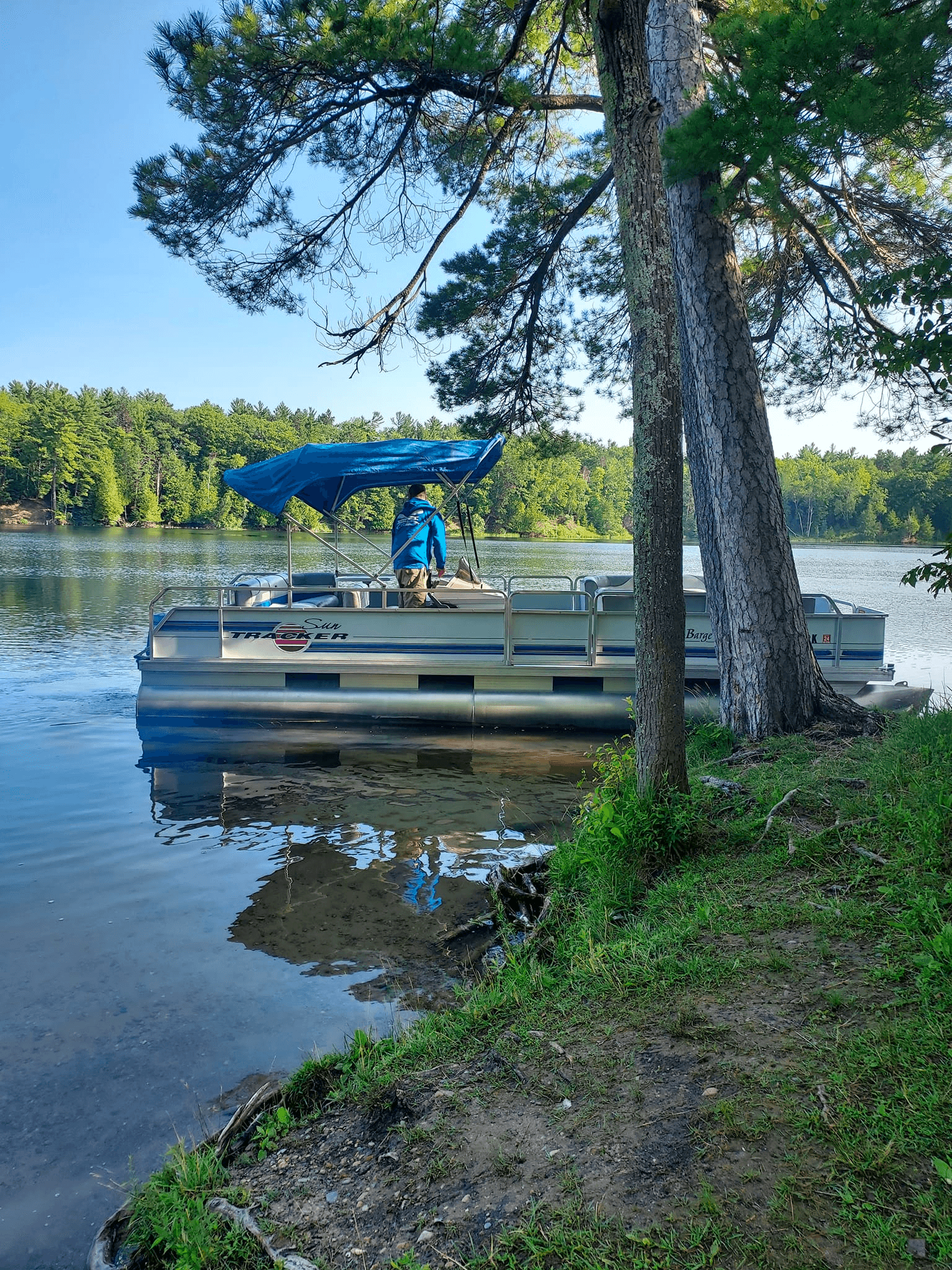 Explore Michigan’s Au Sable Valley on a 24' Sun Tracker Pontoon