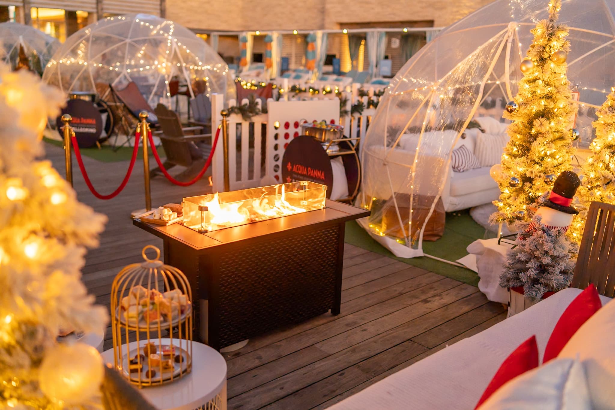 Cozy Private Poolside Igloos in Huntington Beach, CA