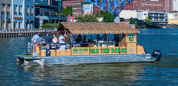 CLE Tiki Barge: 2-Hour Cleveland Party Cruise on Lake Erie