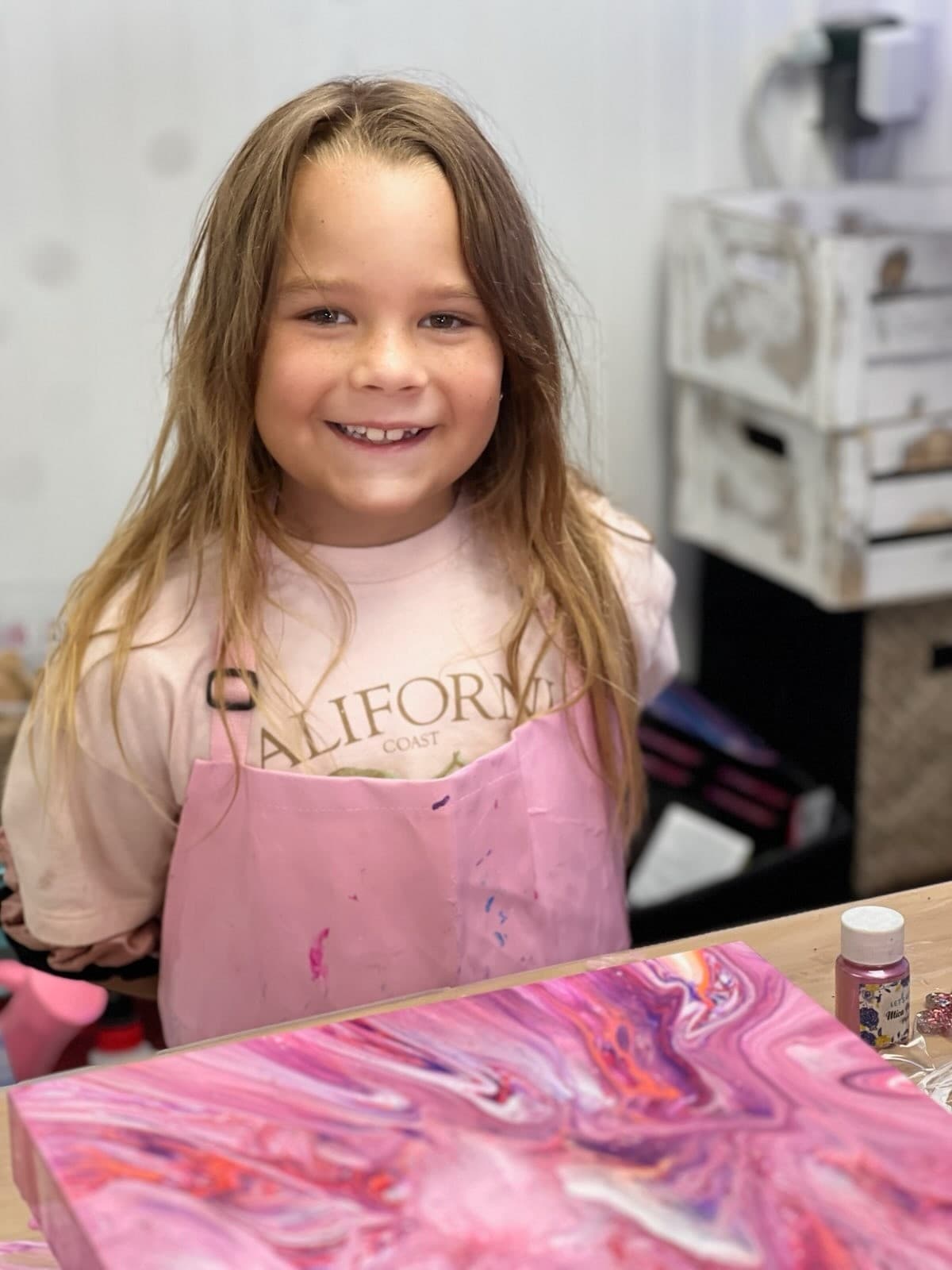 Kids Paint Pouring Night in Marathon, FL — Creative Family Art Class photo 2