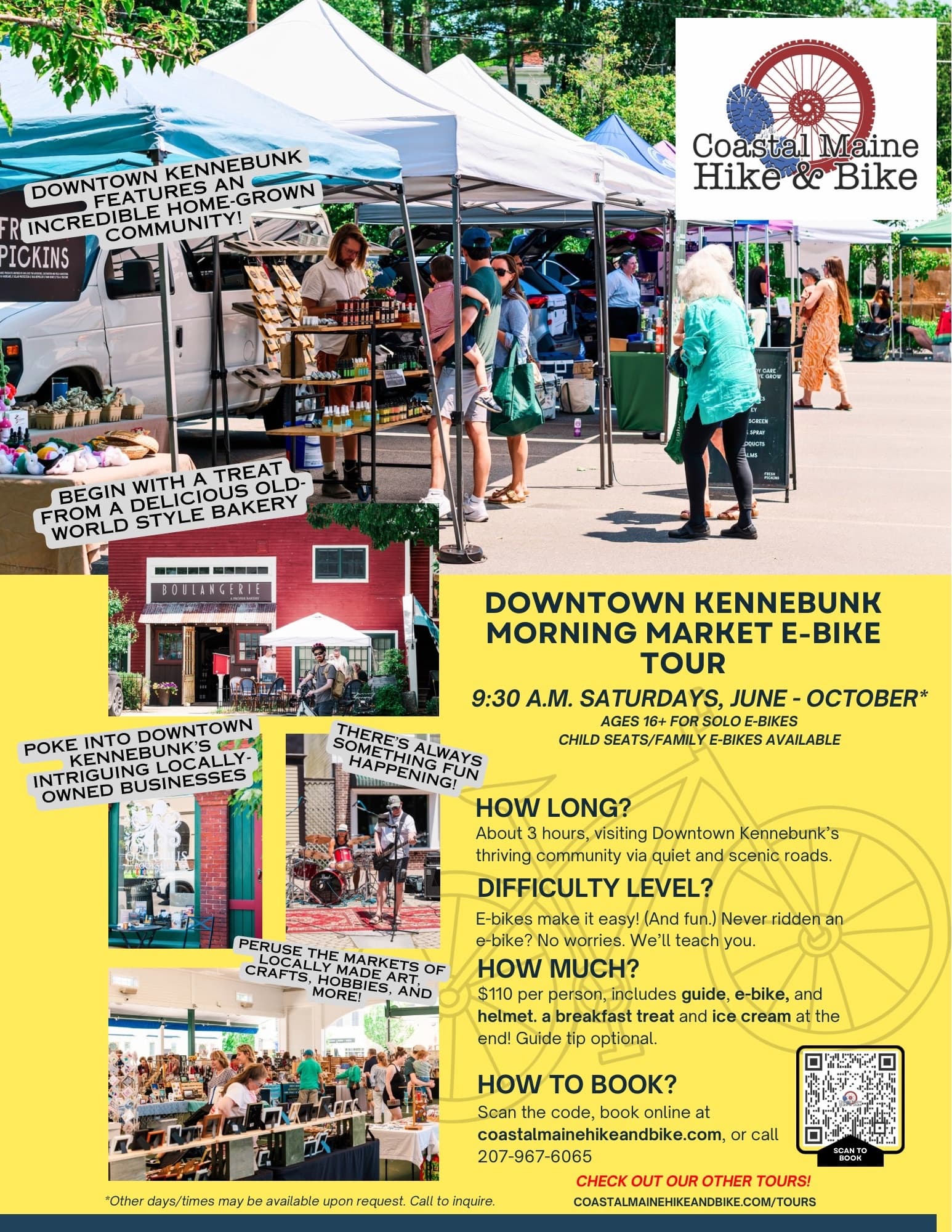 Kennebunk Bike Tour & Market Experience in Maine