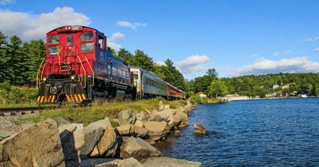 Explore New Hampshire’s Lakes Region on the Two-Hour Meredith Excursion Train