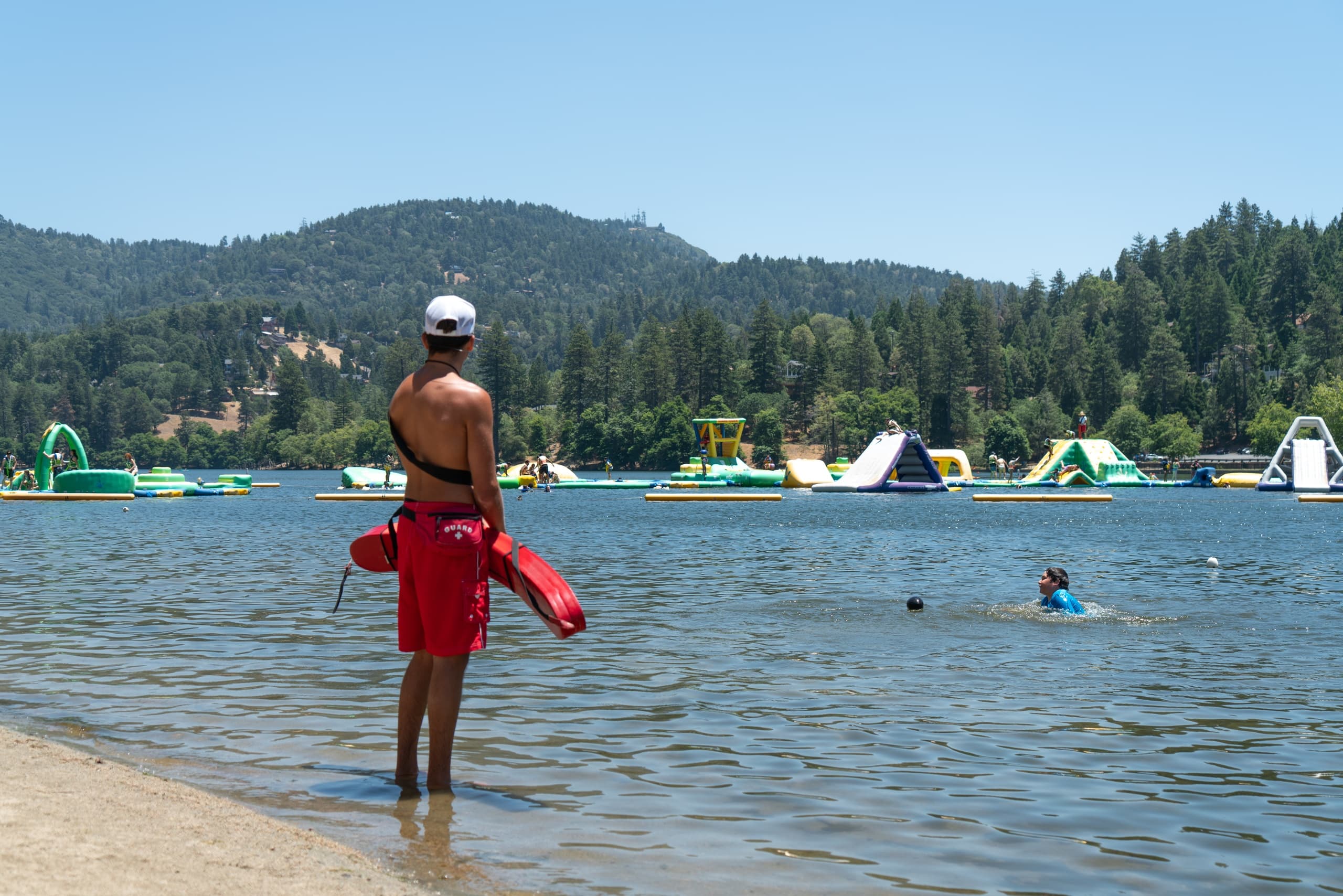 Red Cross Waterfront Lifeguard Training at Thousand Pine Camp Pool, Crestline