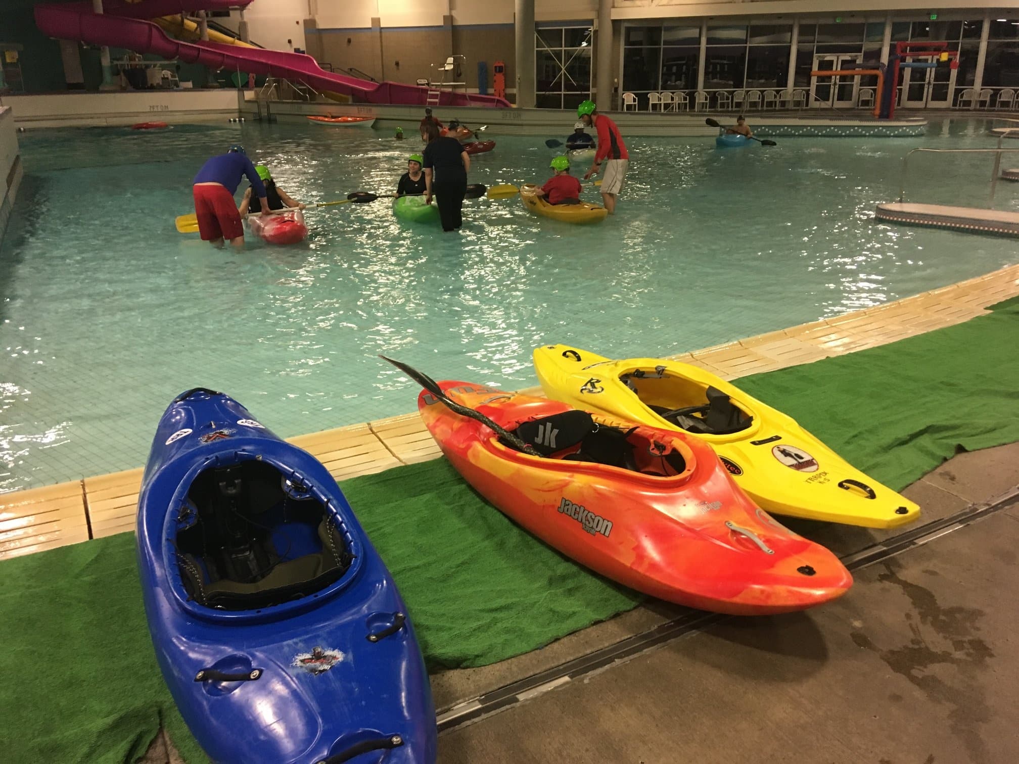 Learn Whitewater Skills in Warm Water: Kayak Pool Class at North Clackamas Aquatic Park