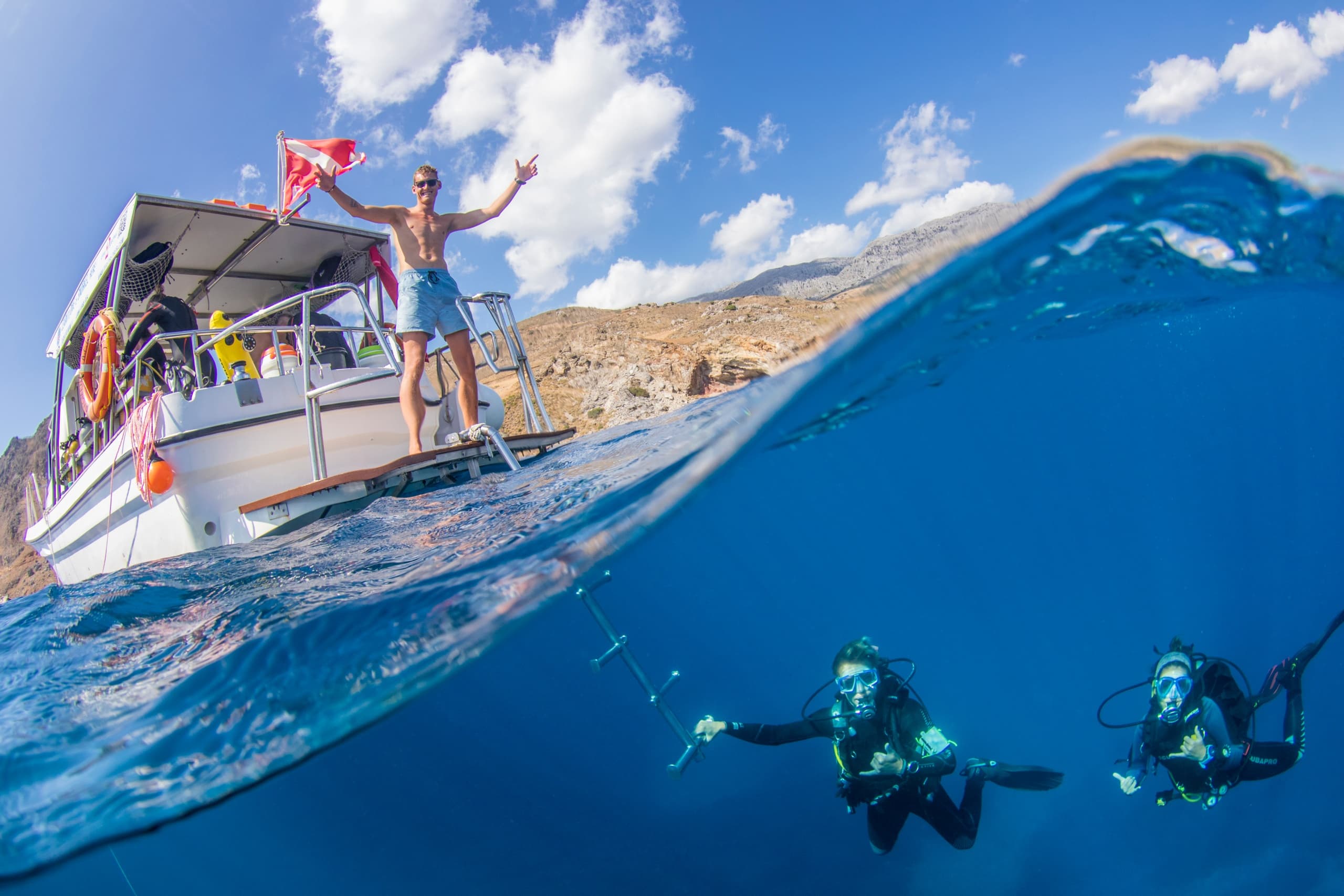 Boat Diving Adventure at Dive2gether Crete