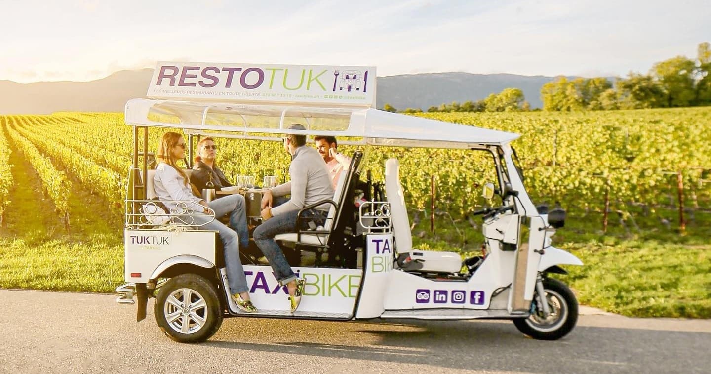 Geneva Vineyard TukTuk Tour: Half-Day Wine Walk from Pl. de Neuve