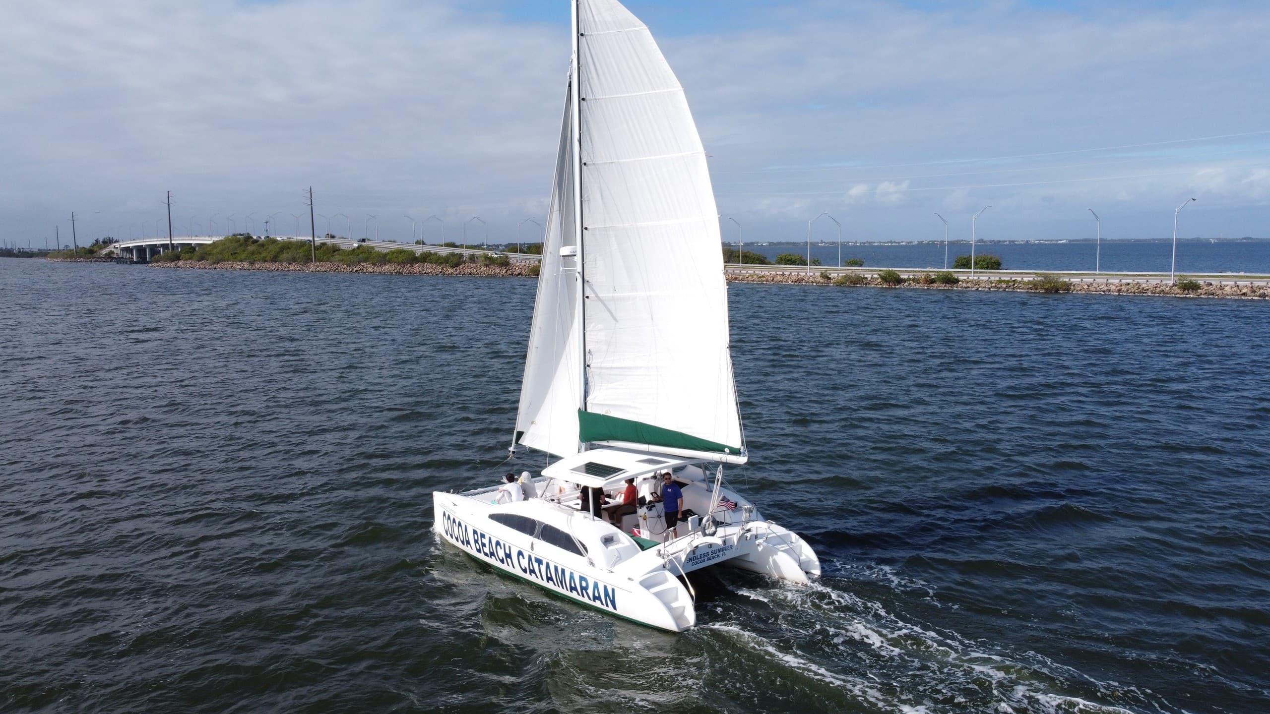 Private Catamaran Charter in Cocoa Beach: Sail, Swim & Watch Dolphins photo 1