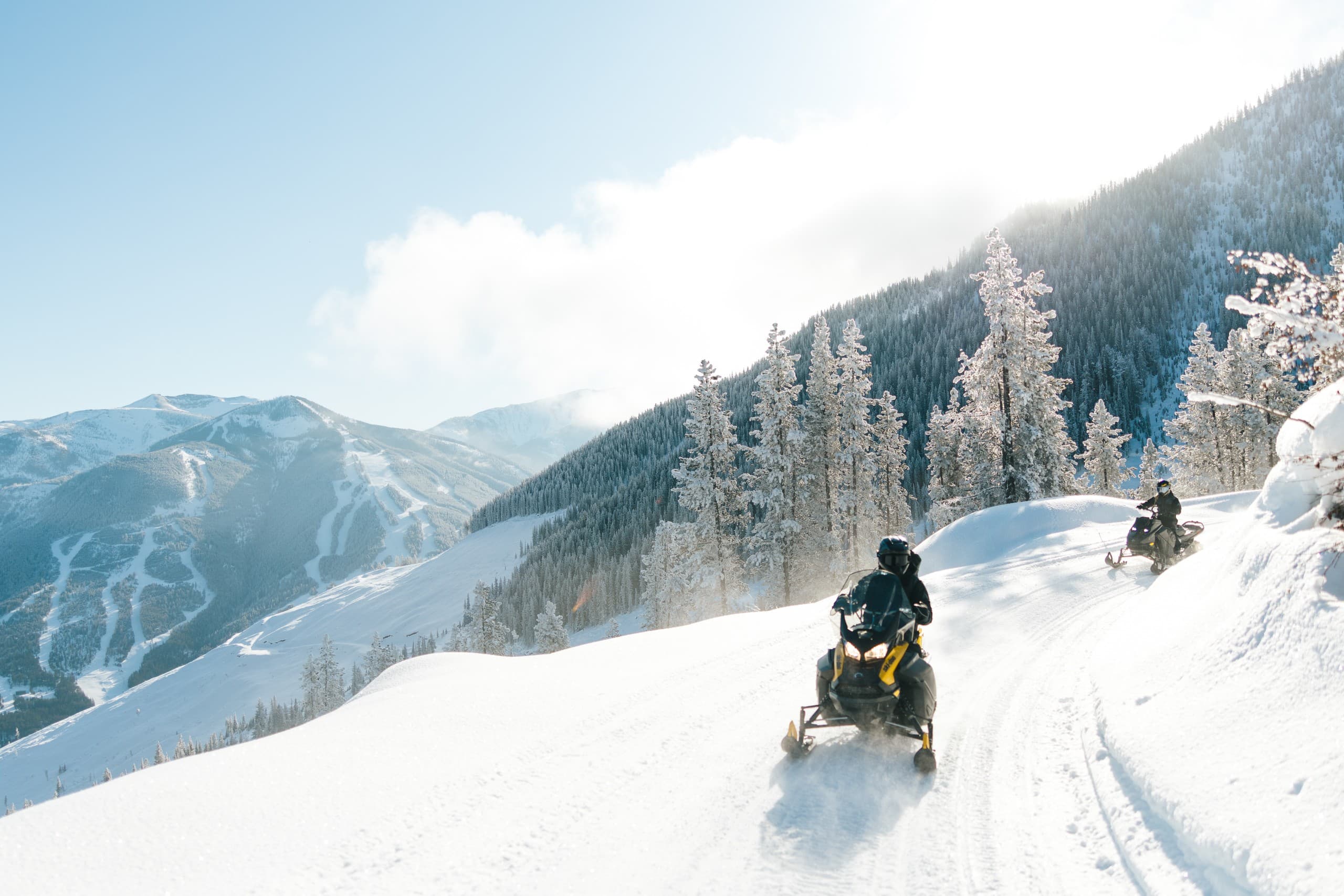 Paradise Mine Snowmobile Tour: Marmot Falls & Alpine Cabin Ride from Panorama photo 2