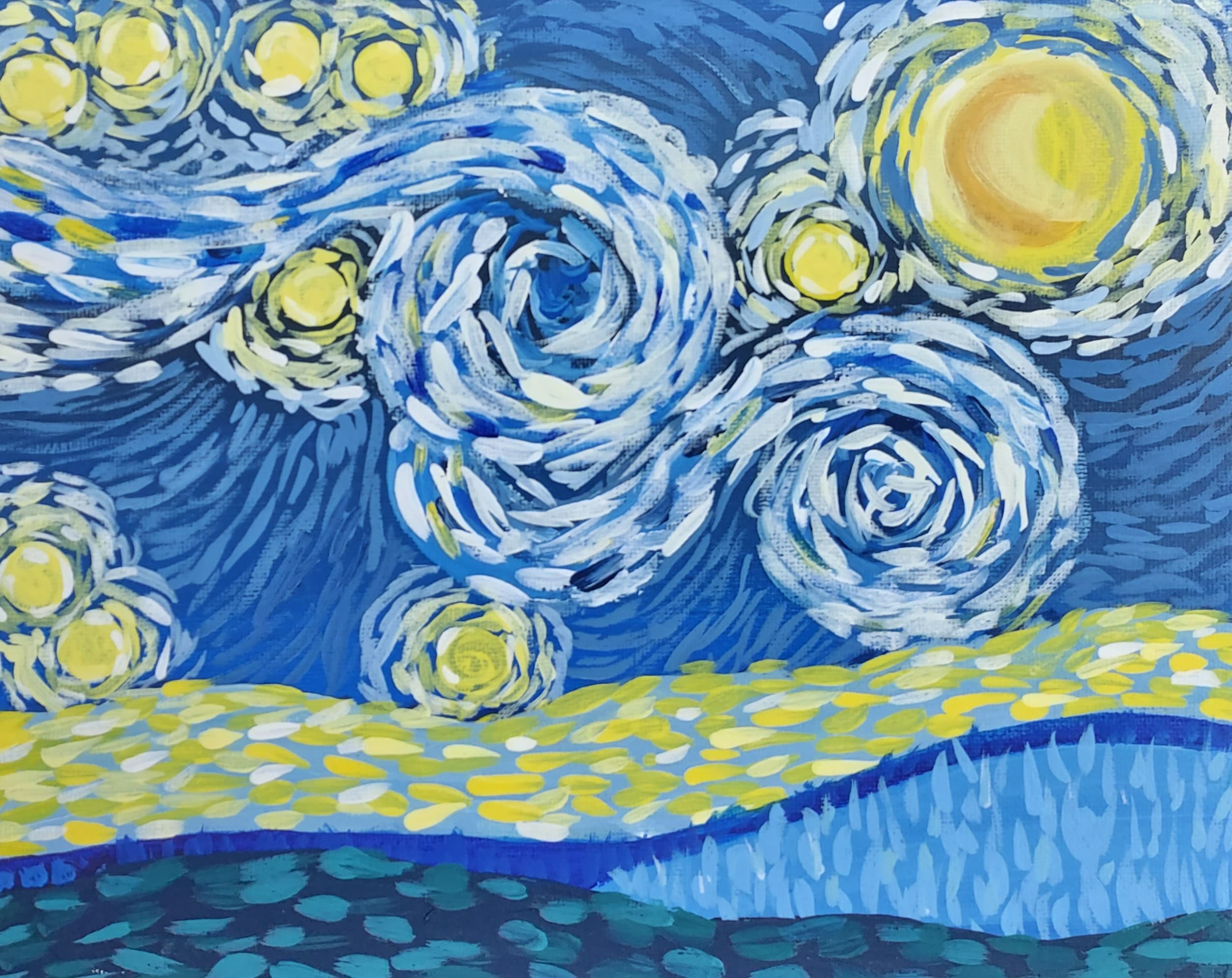 Open-Studio Acrylic Painting for Teens in Port Royal — Spring Break Workshop