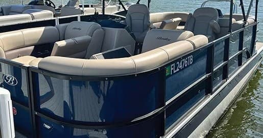 Water Activities: Bentley B-9 Luxury Pontoon at Hernando Beach