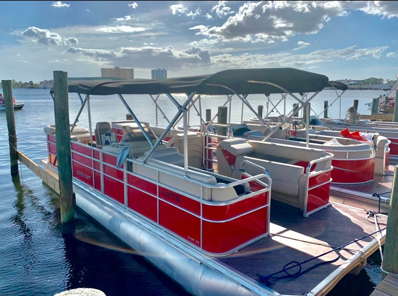 Explore Shell Island Aboard a Deluxe 90 HP Pontoon in Panama City Beach