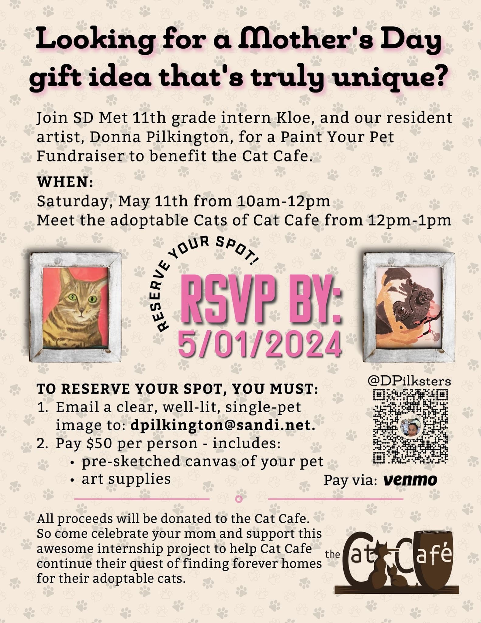 Paint Your Pet at The Cat Cafe in San Diego