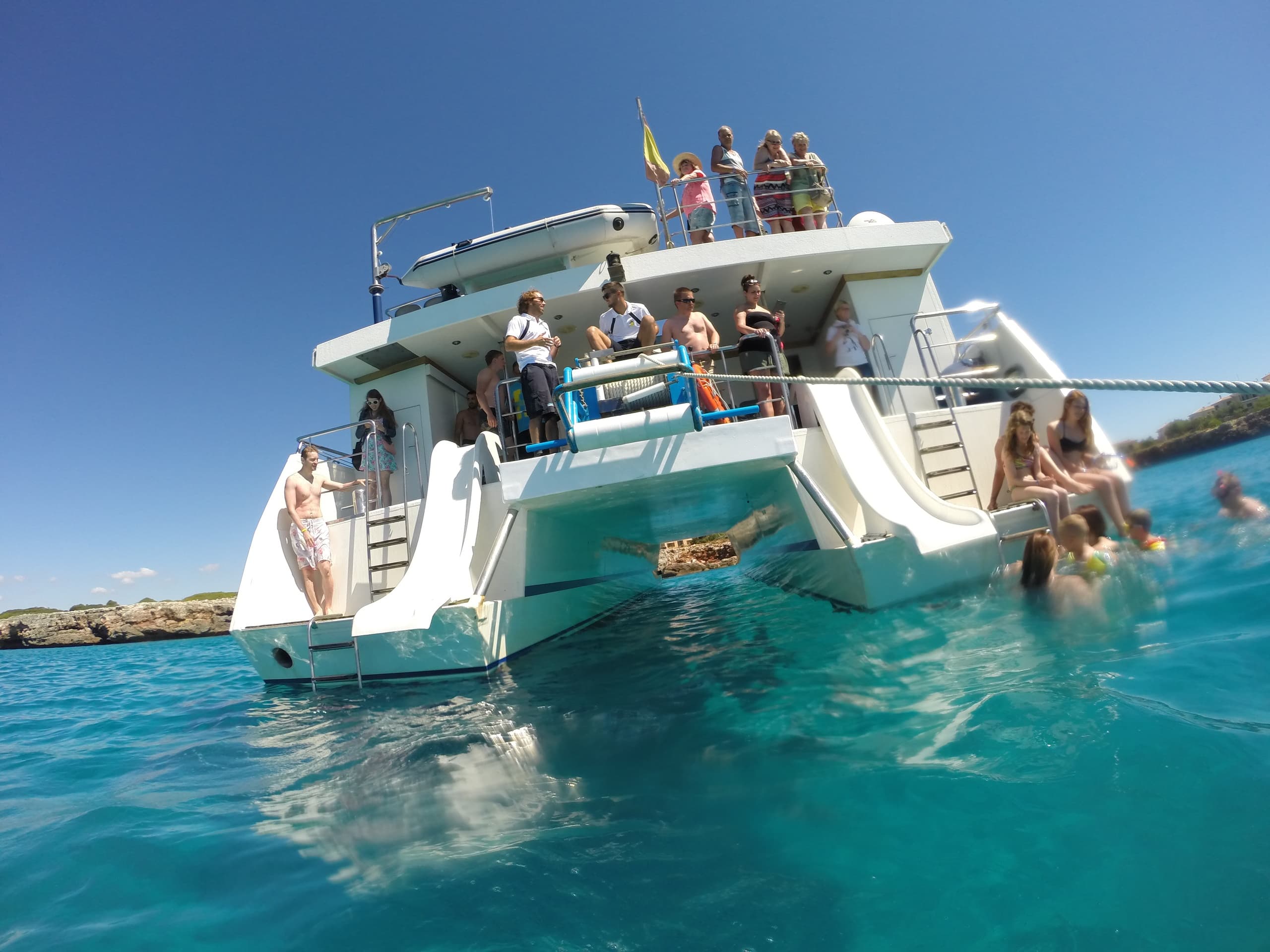 Explore Mallorca’s Coastline: Glass-Bottom Boat Adventure from Cala Millor