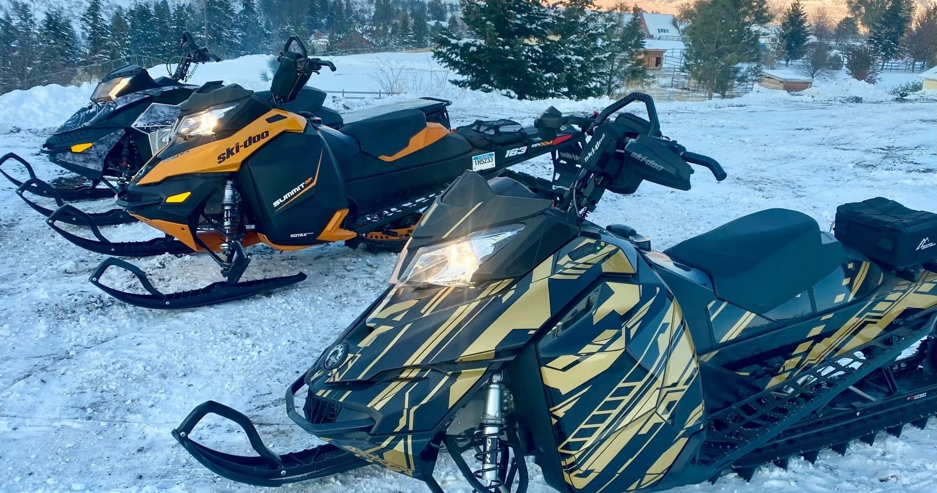 Kamloops Snowmobile Adventures fleet