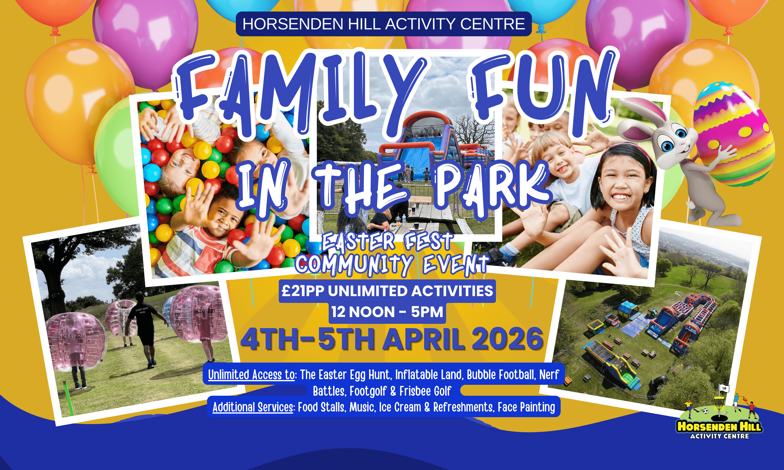 Family Fun in the Park — Horsenden Hill Easter & Summer Inflatable Festival
