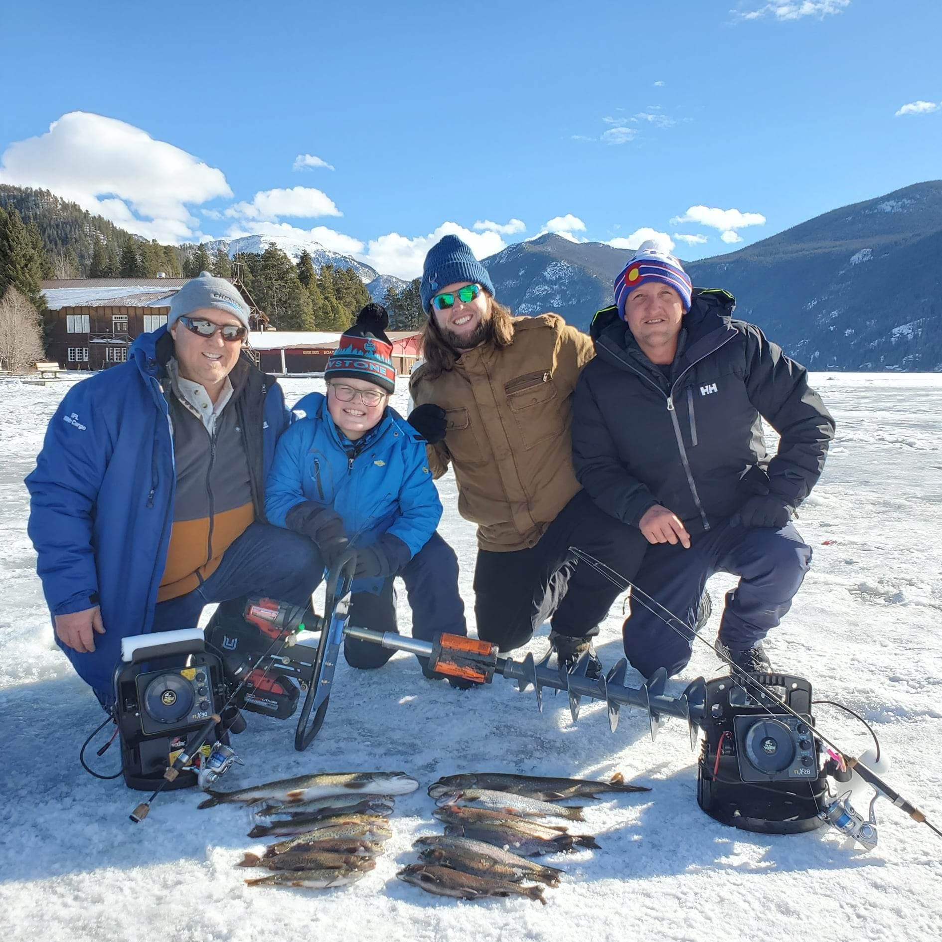 Fishing with Bernie team