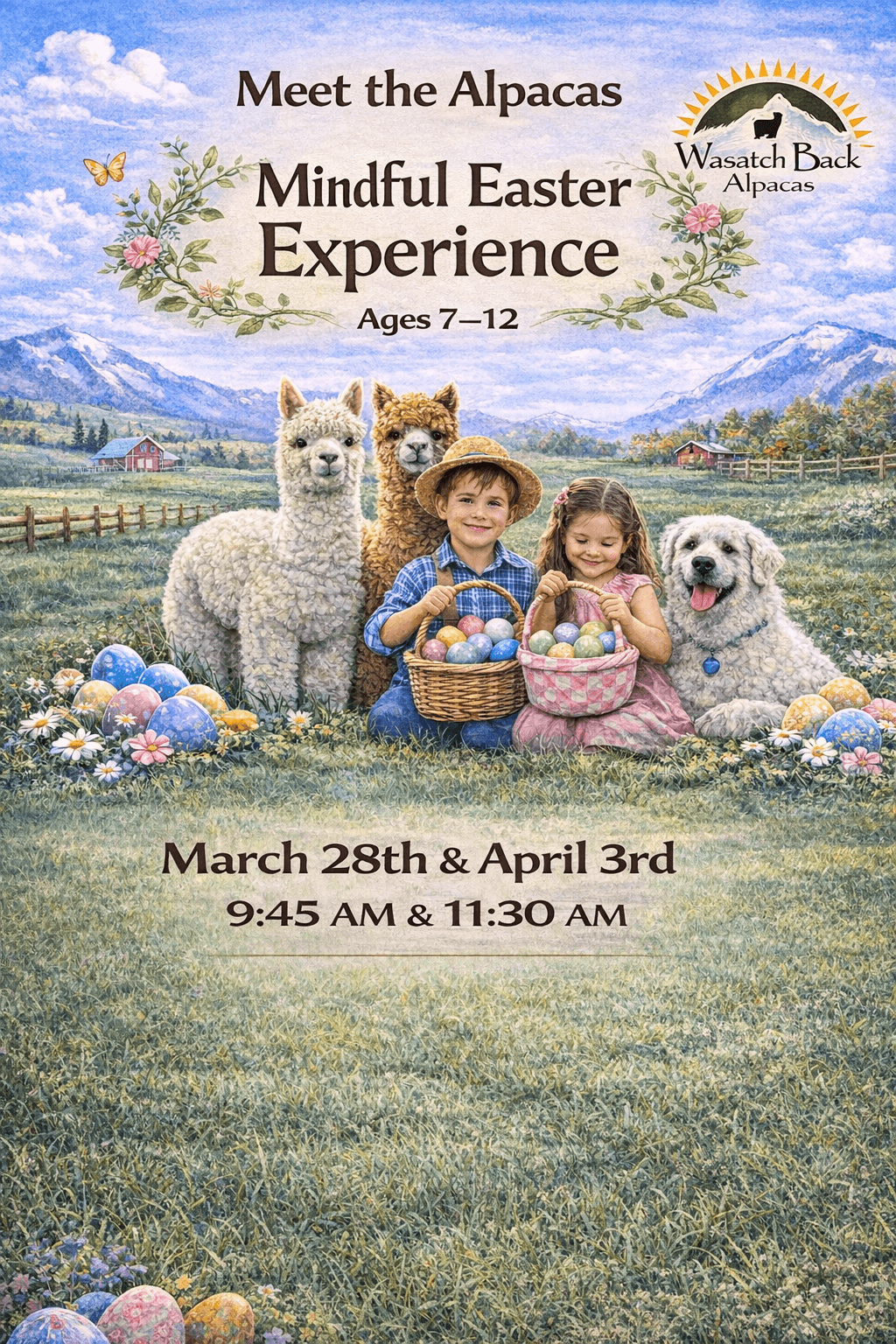 Mindful Spring Alpaca Experience: Heber City Easter Farm Visit