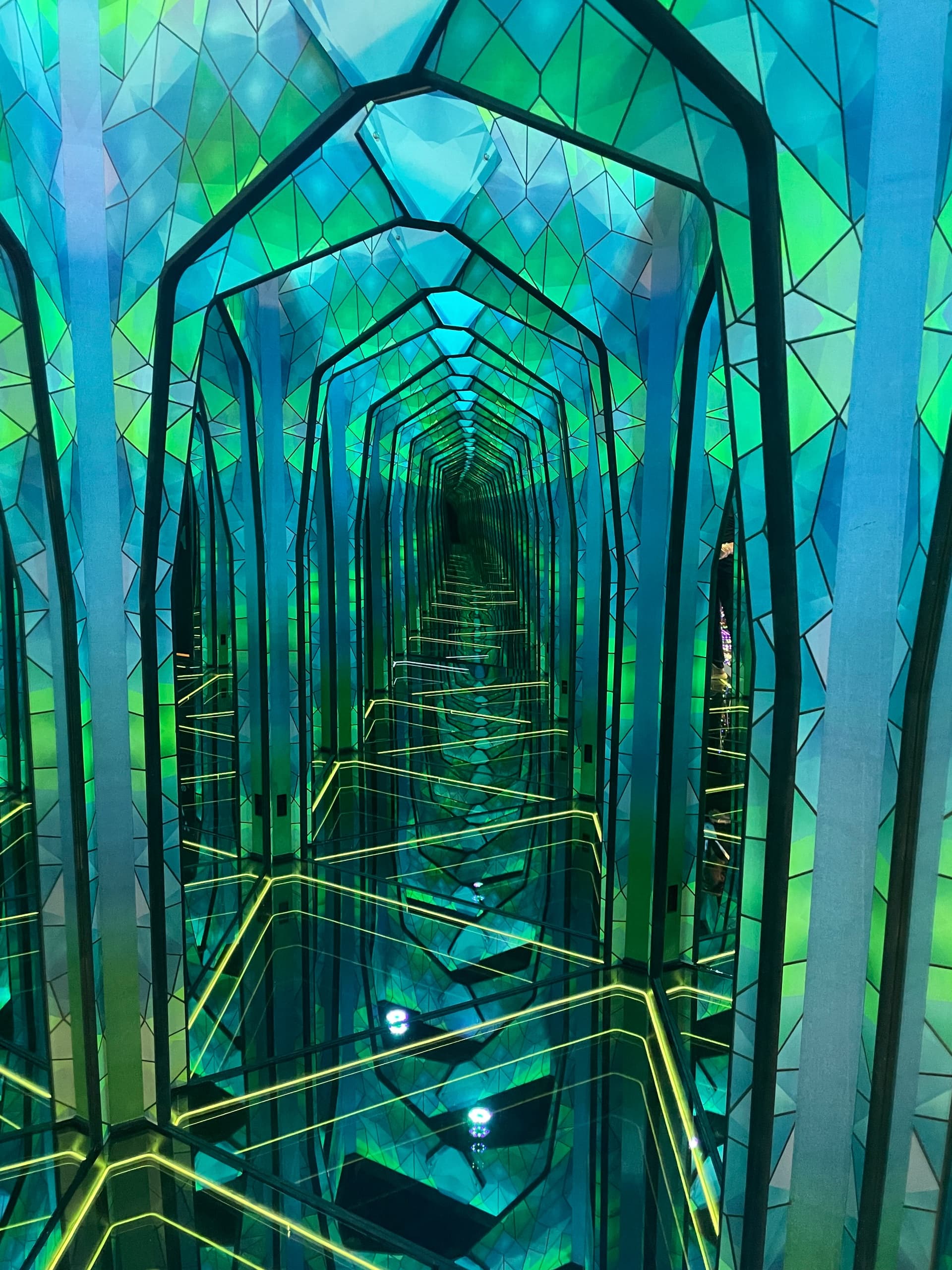 Mirror Maze Challenge at Space Adventure Mini Golf NY