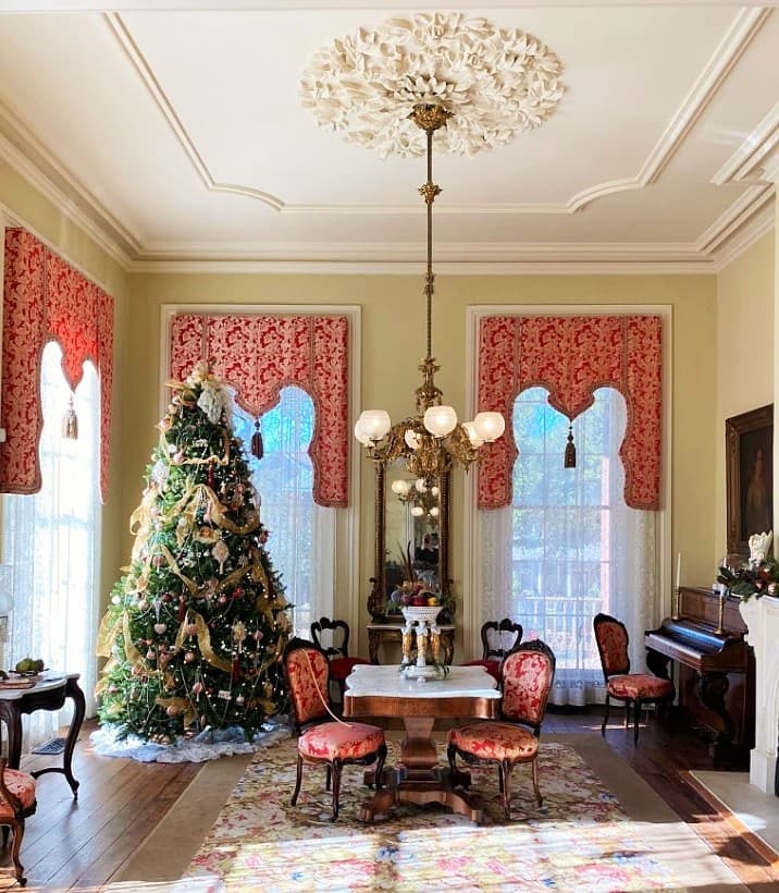Step Back in Time with the Magnolia Hall Christmas Tour in Natchez, Mississippi