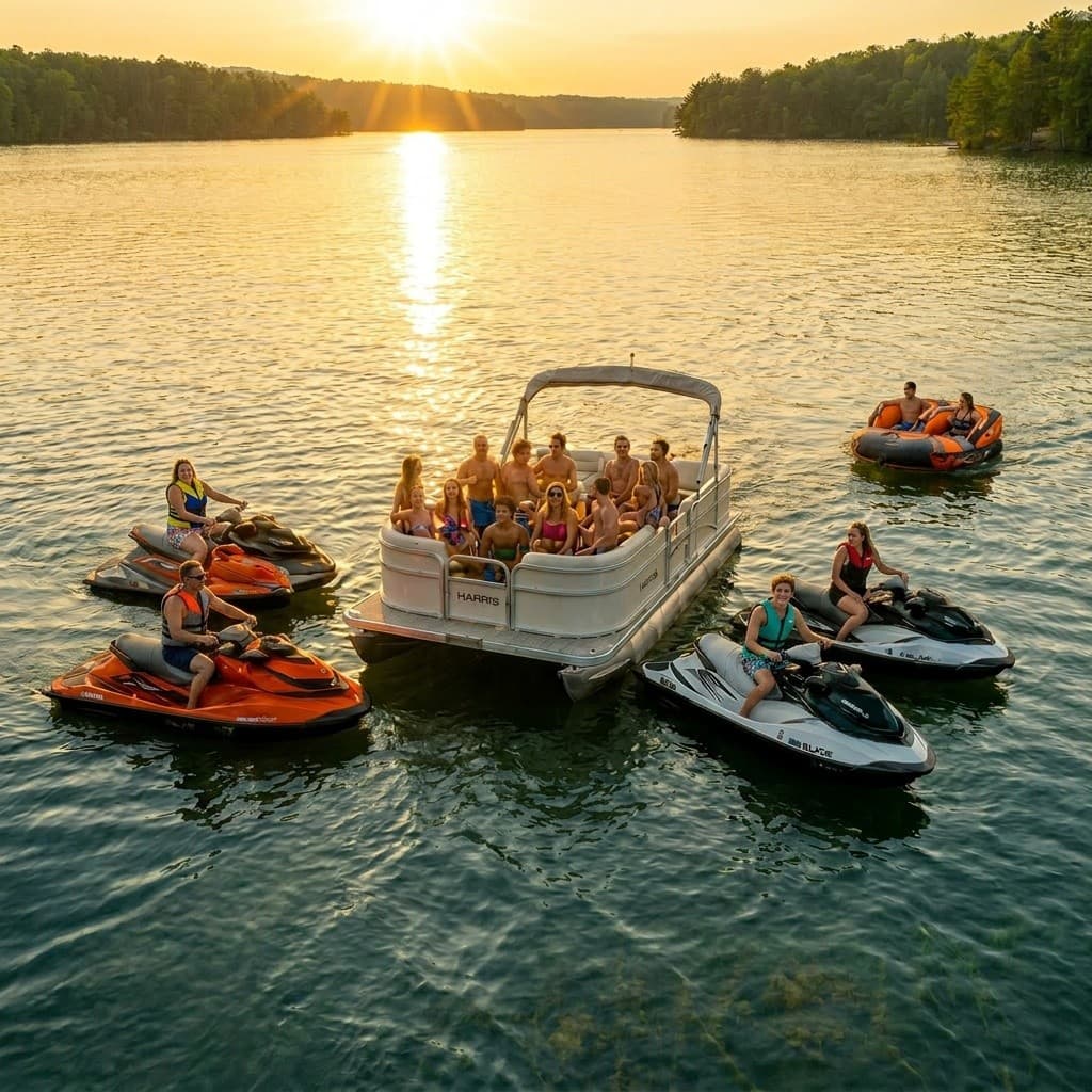 Jordan Lake Ultimate Party Pack: Pontoon and Jet Ski Rentals for Groups photo 1