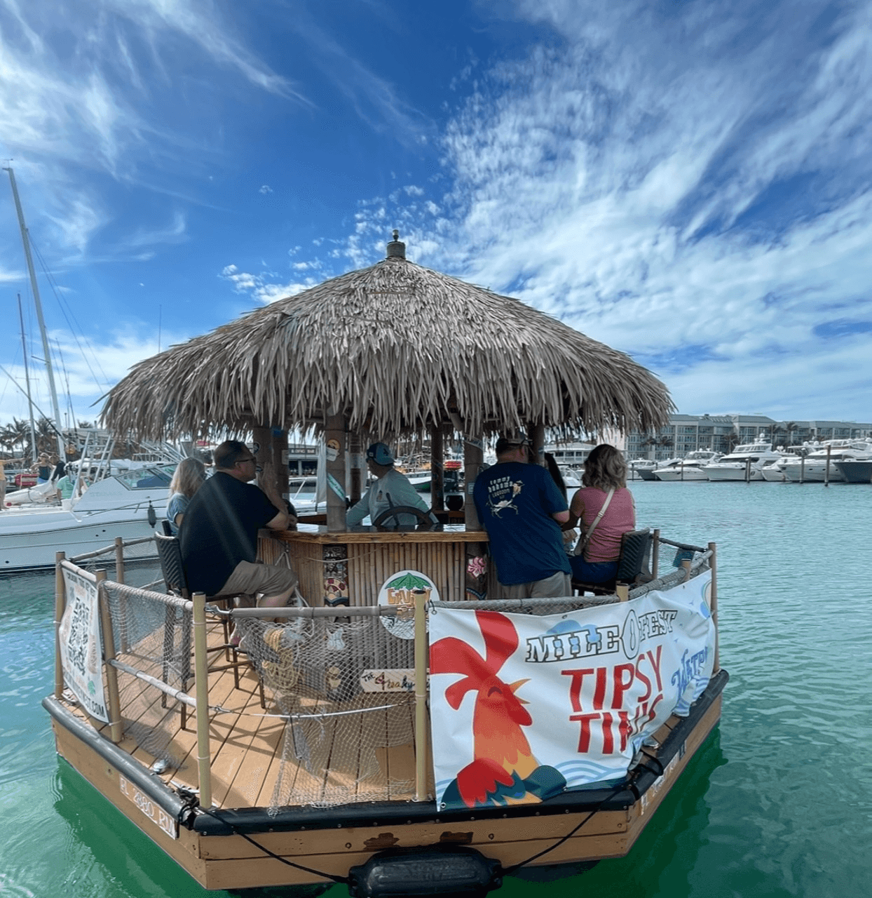 Sip and Sail: Exploring Key West’s Mile0 Fest Tipsy Tiki Boat Experience