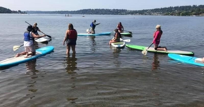 Water Activities: SUP Board Lessons at Log Boom Park & Kenmore