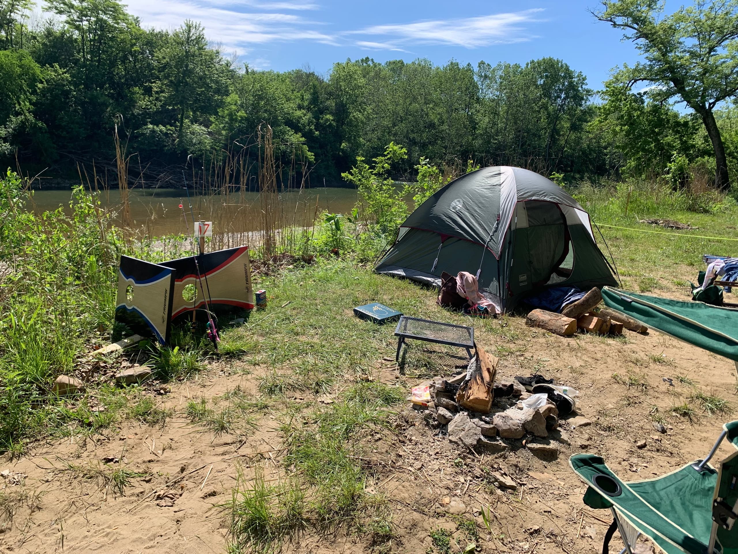 Primitive River Camping at Morgans Canoe - Camp Site #17