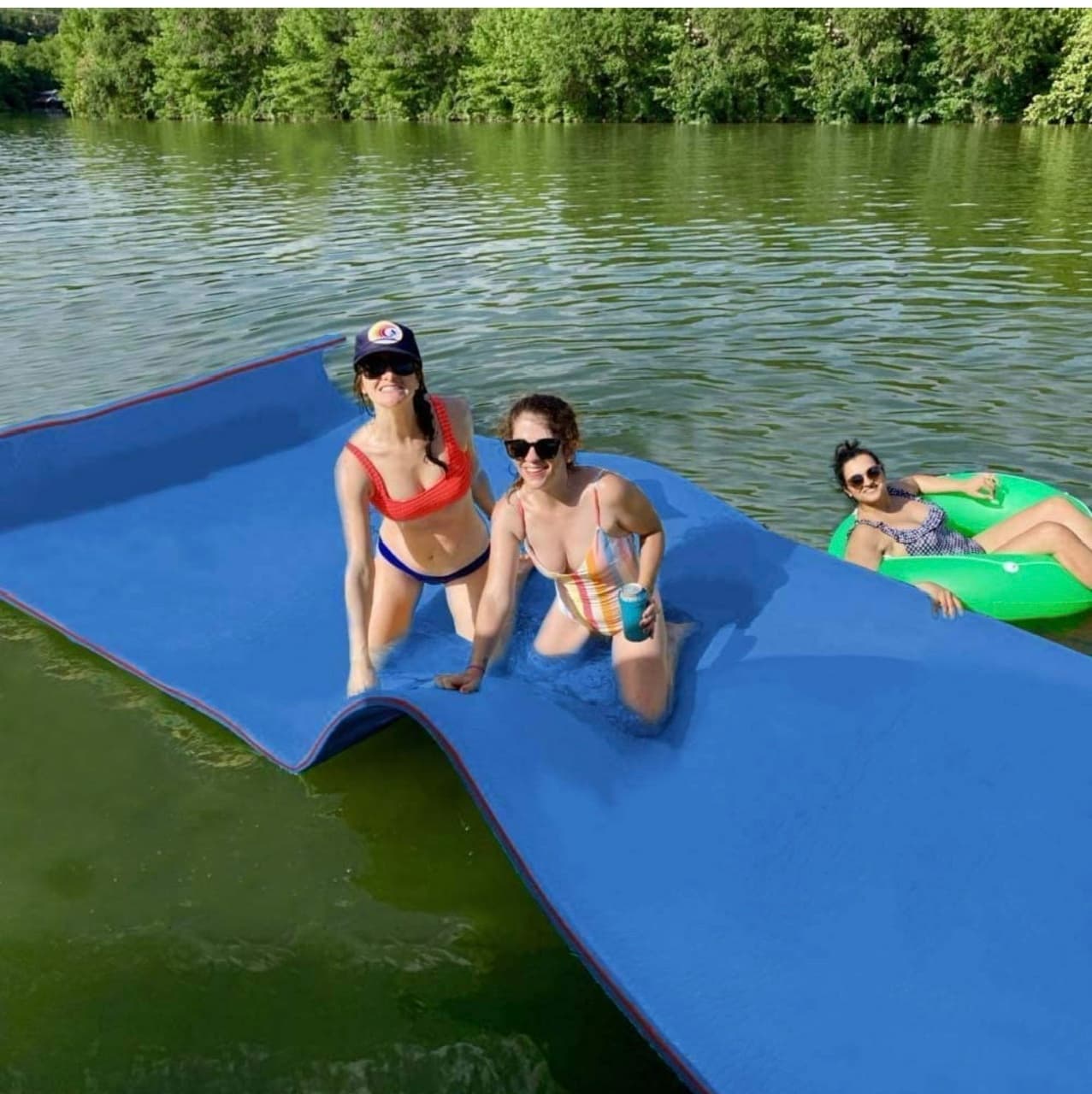 Premium Floating Mat Experience with Cape Crossing Boat Rentals