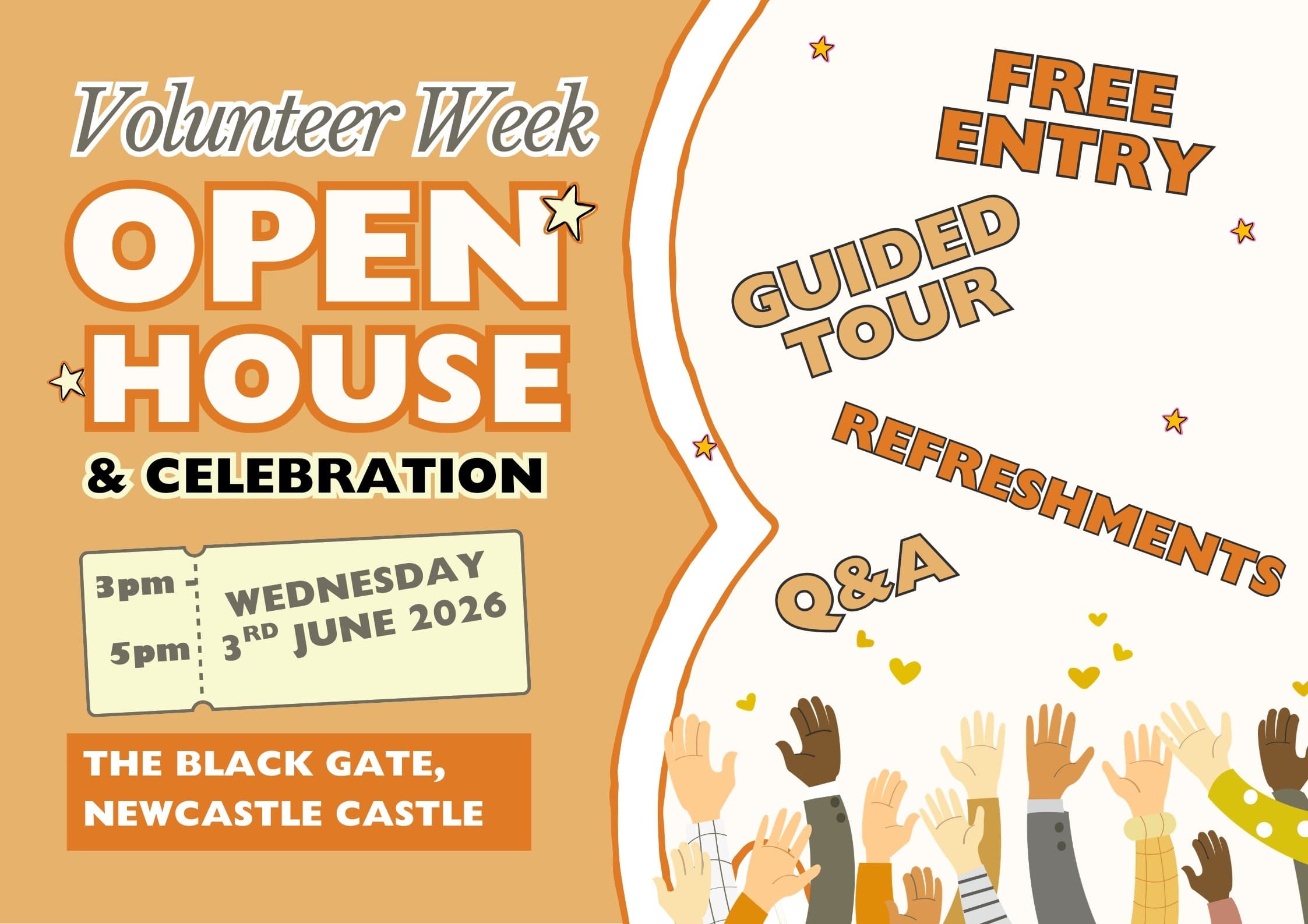 Newcastle Castle Volunteer Week Open House — Guided Keep Tour & How to Volunteer