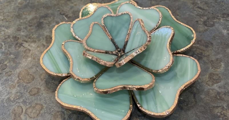 Craft a 3D Stained-Glass Succulent: Hands-On Workshop in Santa Fe
