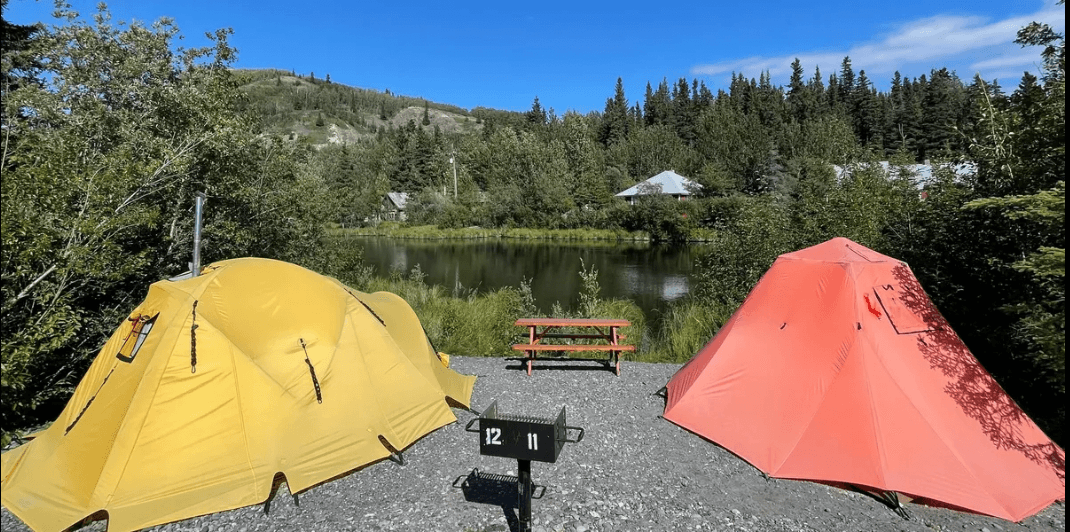Waterfront Tent Camping with AK eXpeditions in Chitina