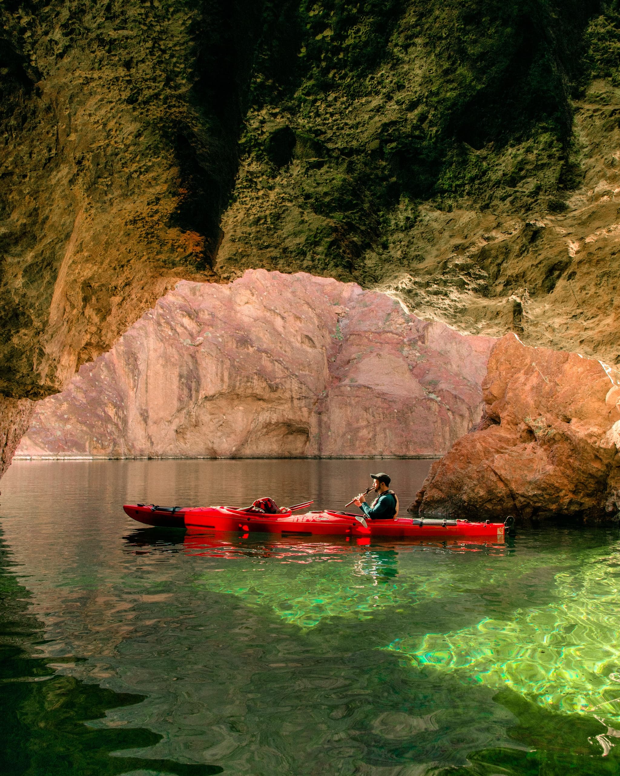 Kayak Tour on Colorado River’s Emerald Cave