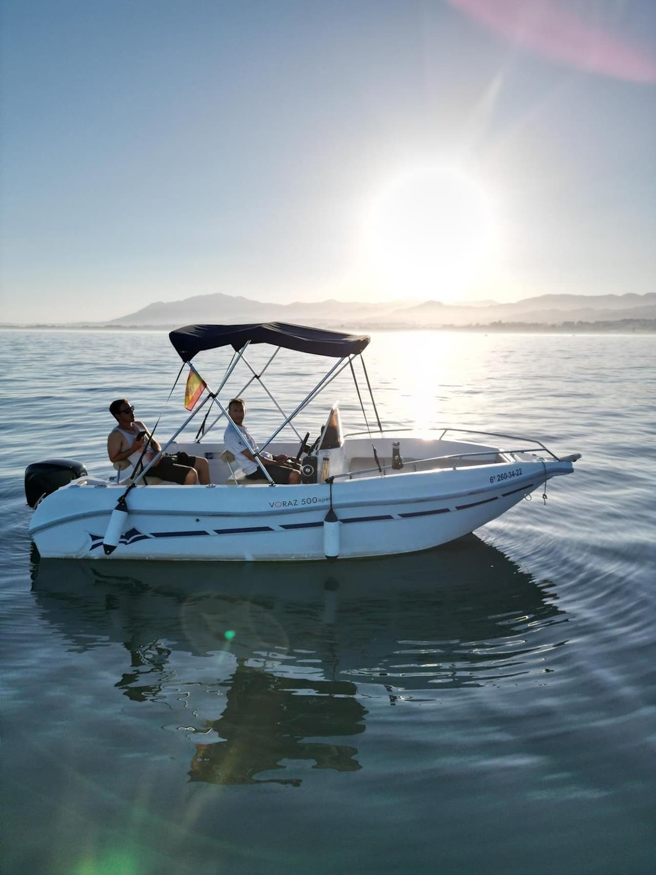 Explore Costa del Sol Aboard the Voraz3: No License Needed for Your Ultimate Boating Day