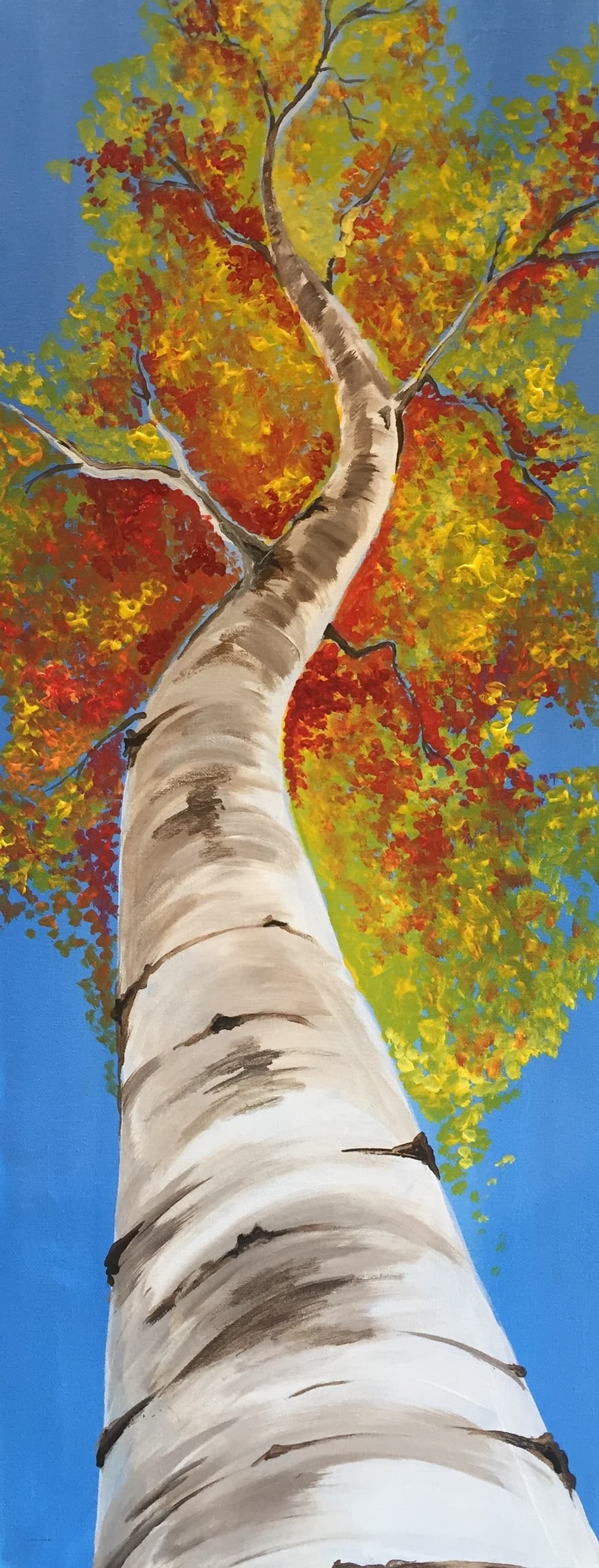 Fall Birch 12x24: Family Paint Workshop in Coon Rapids, MN