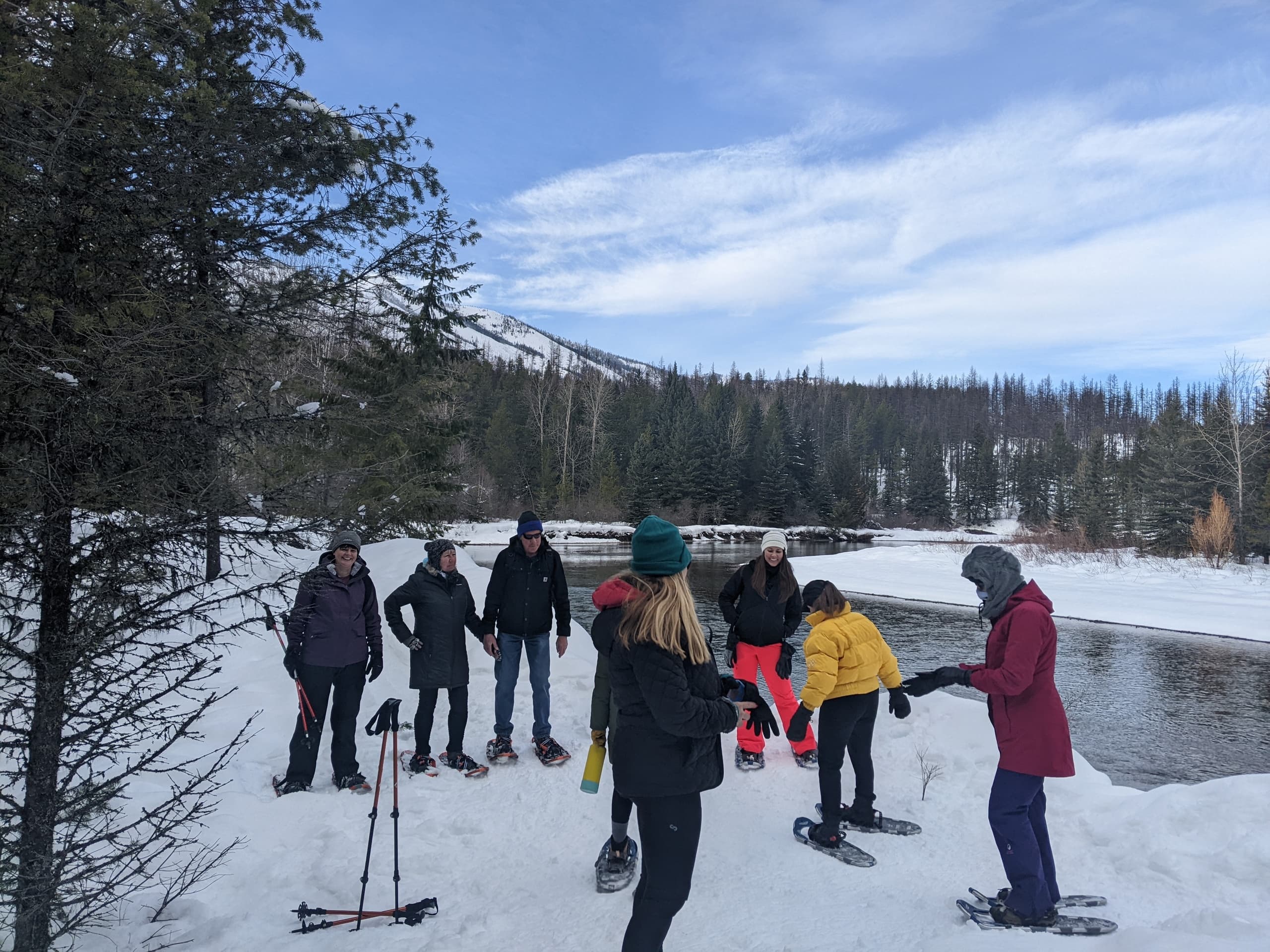 Columbia Falls Winter Snowshoe: Family Nature Center Hike