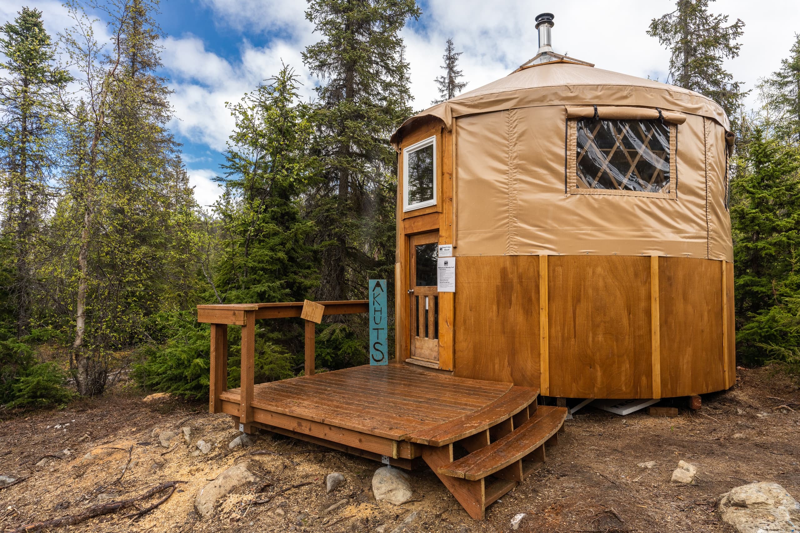 Silvertip Yurt Stays with Alaska Huts Association in Moose Pass